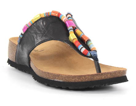 Think! Flip Flops Julia 000211-00, Black - Women's sandals - 127882 - 2