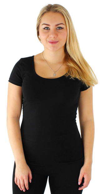 Vero Moda Women's basic T-shirt Maxi my black, white - Women's T-shirts - 115392 - 1