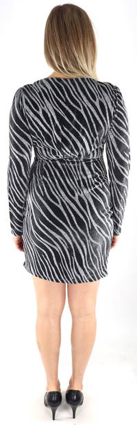Vila Dress v-neck, black/silver - Dresses and tunics - 132382 - 2