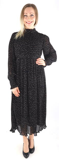 Vila Dress highneck black/birch dots - Dresses and tunics - 132292 - 1