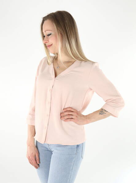 JDY women's shirt Lion 3/4 peach whip - Women's long sleeved shirts - 135952 - 1