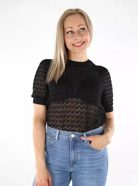 Vero Moda women's t-shirt Lace black - Women's T-shirts - 136402 - 1