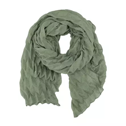 Veniz pleated scarf 62716 green - Women's scarfs - 138312 - 2