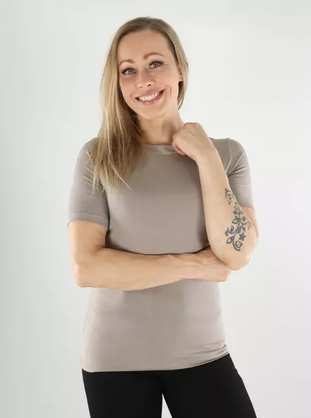 Vero Moda women's t-shirt VMPANDA Modal moonrock - Women's T-shirts - 138362 - 1