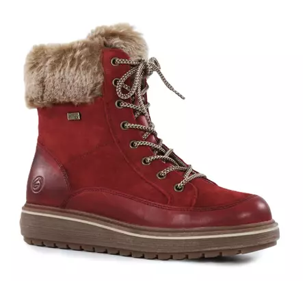Rieker Remonte women's studded ankle boots D0U78-35 red - Rieker ankle boots - 139612 - 1