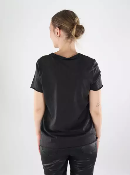 Only women's printed t-shirt black/rose coura - Women's T-shirts - 140122 - 2