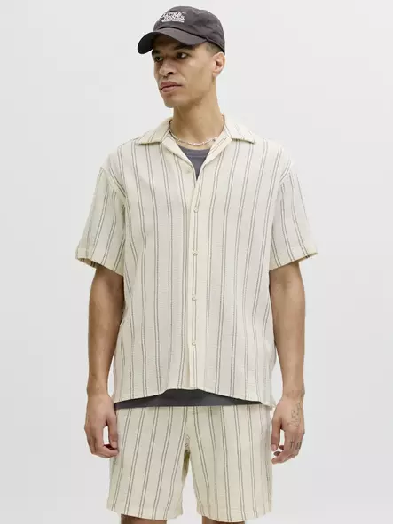 Jack&Jones Shirt Coba antique white/stripes - Men's dress shirts - 140992 - 1