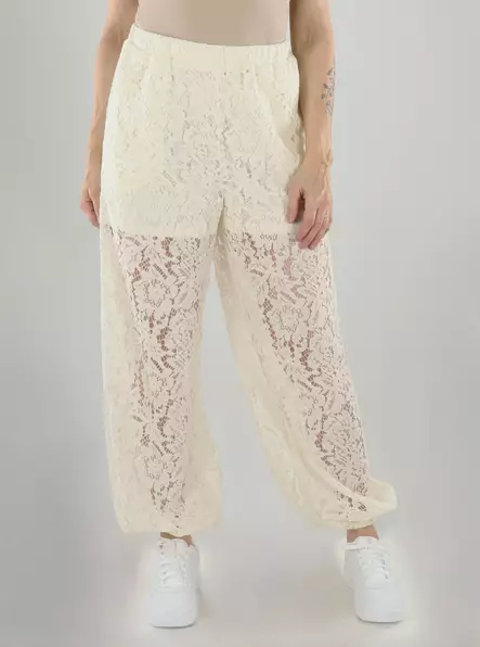 JDY pants lace egret - Women's trousers - 141252 - 1
