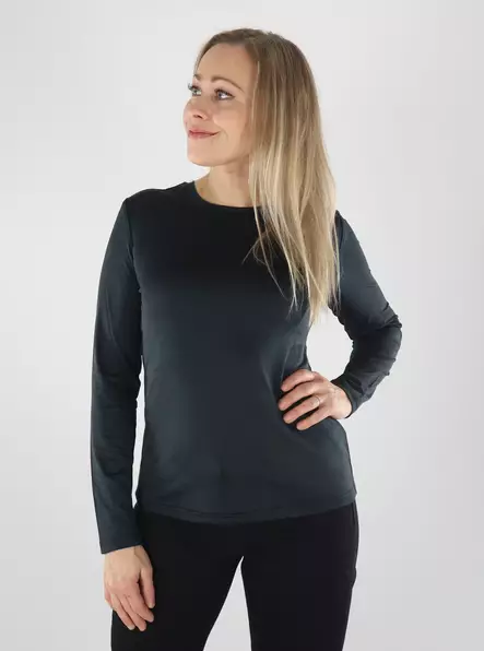 Only Play Shirt ONPCORE ON LS REG TEE black/melange - Women's sports shirts - 141872 - 1