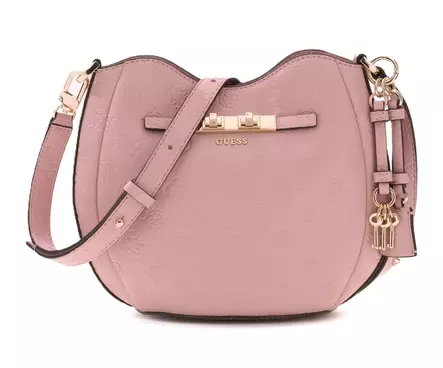 Guess Bag Carmella light pink logo - Handbags - 141512 - 1