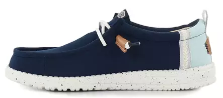 HEYDUDE Shoes Wally Craft Linen navy blazer/multi - Men's walking shoes - 140872 - 2