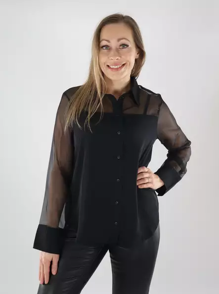 JDY women's dress shirt Loose black - Women's shirts and blouses - 139932 - 1