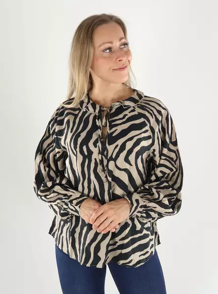 JDY Shirt LIFE L/S oatmeal/03-05-26B - Women's long sleeved shirts - 141502 - 1