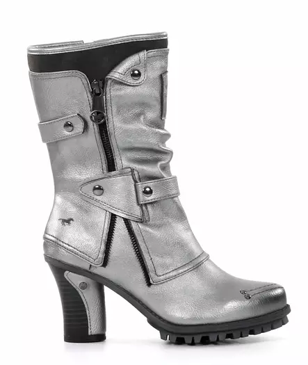 Mustang women's ankle boots 1141-606-21 silver - Women's ankle boots - 137512 - 1