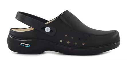 Nursing Care Machine Washable Genuine Leather Work Shoes WG4AP11 Black - Women's work shoes - 115452 - 1