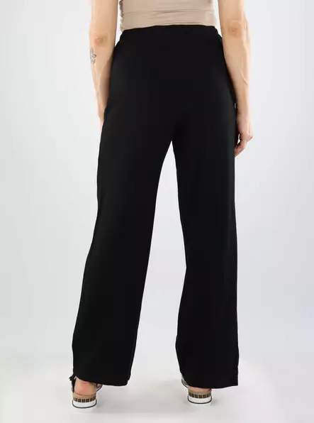 Only linen blend trousers MW Line black - Women's trousers - 140772 - 4