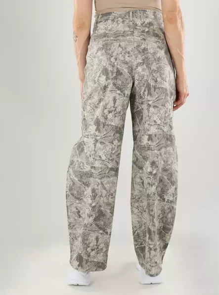 Only Jeans HW CAMO BARREL PANT smokey olive/camo - Women's jeans - 141482 - 2