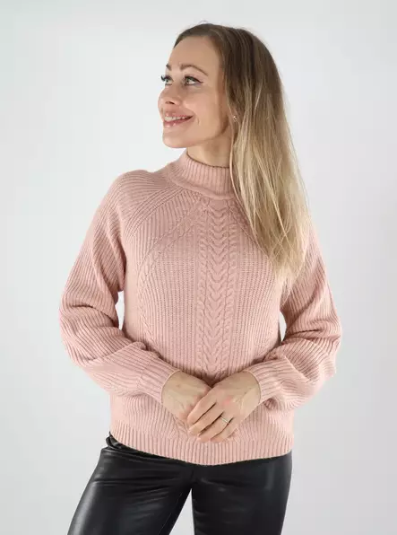 Only women's sweater High Neck rose smoke - Women's knitwear - 139992 - 1