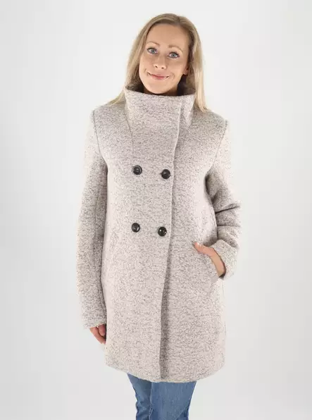 Only wool coat ONLNEWSOPHIA WOOL COAT moonbeam/melange - Women's wool coats - 141882 - 1