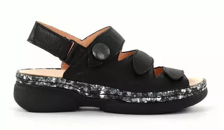 Think! women's sandals 000587-0060 Cambio black - Women's work shoes - 136412 - 1