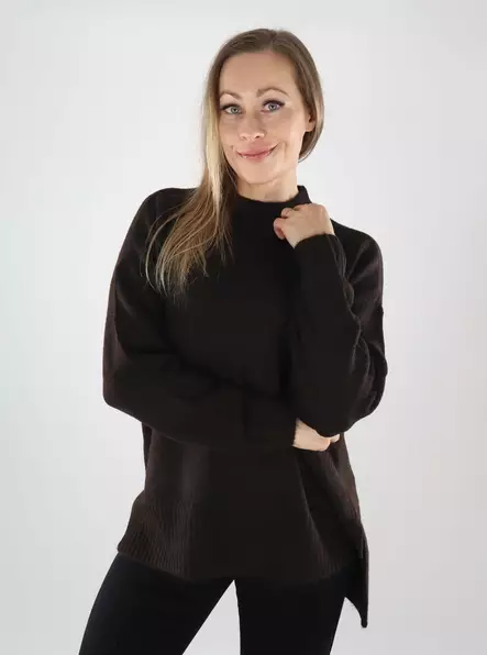 Vero Moda women's sweater Oversize chocolate torte - Women's knitwear - 139892 - 1