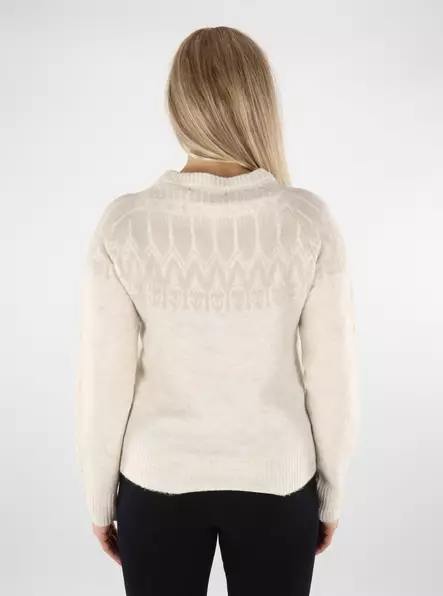 Vero Moda women's sweater Nordic birch/w. silver - Women's knitwear - 136822 - 2