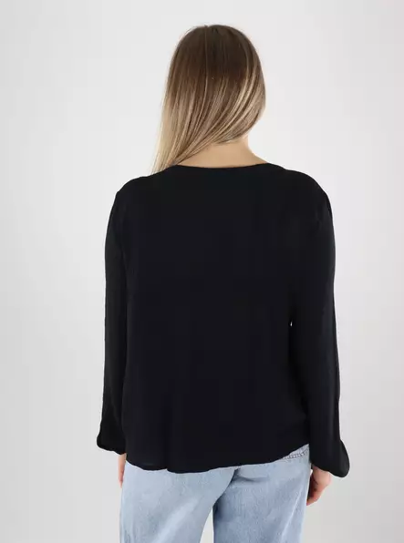 Vero Moda women's shirt EMB Top black - Women's long sleeved shirts - 140162 - 2