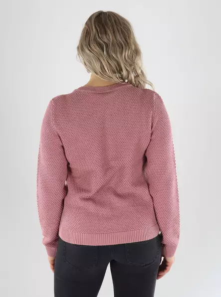 Vila Sweater VIDALO O-NECK L/S KNIT nostalgia rose - Women's knitwear - 141552 - 2