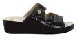 Golden Fit Wedge Mules 714 high-gloss black - Women's work shoes - 125922 - 1