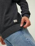 Jack & Jones Atlas men's sweater dark gray melange - Men's knitwear - 135012 - 5