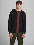 Jack&Jones Zippered Hoodie Basic zip black - Men's hoodies - 132792 - 1
