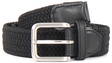 Jack & Jones Men's Belt leather Spring woven, Black - Men's belts - 124032 - 1