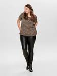 Only Carmakoma Women's Plus size coated pants Punk reg, Black - Women's trousers - 124822 - 2