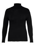 Only Carmakoma Sweater Venice roll black - Women's knitwear - 134222 - 3