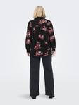 Only Carmakoma Shirt Luxlea, black/flower - Women's shirts and blouses - 132572 - 2