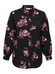 Only Carmakoma Shirt Luxlea, black/flower - Women's shirts and blouses - 132572 - 3