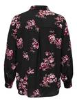 Only Carmakoma Shirt Luxlea, black/flower - Women's shirts and blouses - 132572 - 4