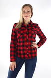 Only Dress Shirt Rock Jester red/black - Women's shirts and blouses - 134332 - 1