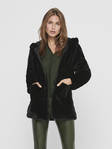 Only Jacket faux fur, black - Women's light jackets - 129632 - 1