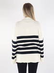 Only Sweater cloud dancer/black - Women's knitwear - 134712 - 2