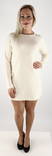 Only Knitted Dress Lillo white cap grey - Women's knitwear - 128922 - 1