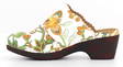 Polecat 444-2012, White/flower - Women's mules - 126032 - 2