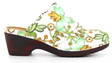 Polecat 444-2012, White/flower - Women's mules - 126032 - 1