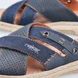 Rieker men's mules 21384-14 blue - Men's sandals - 135362 - 5