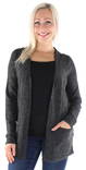Vero Moda Soft Women's Cardigan Doffy hood, Black - Women's knitwear - 129232 - 1