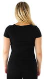 Vero Moda Women's basic T-shirt Maxi my black, white - Women's T-shirts - 115392 - 3