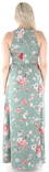 Vila Maxidress Milina flower, Green - Dresses and tunics - 126382 - 2