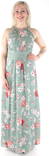 Vila Maxidress Milina flower, Green - Dresses and tunics - 126382 - 1