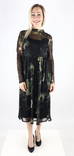 Vila Dress Tara mesh midi, black/dark olive - Dresses and tunics - 130012 - 1