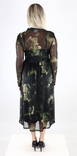Vila Dress Tara mesh midi, black/dark olive - Dresses and tunics - 130012 - 2